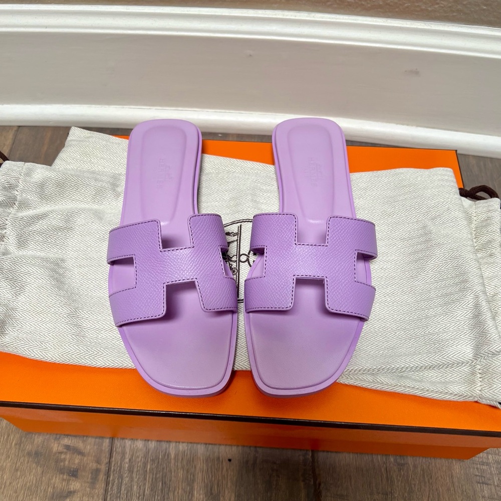 Brand New Hermes Violet Amethyst Orans Size 36